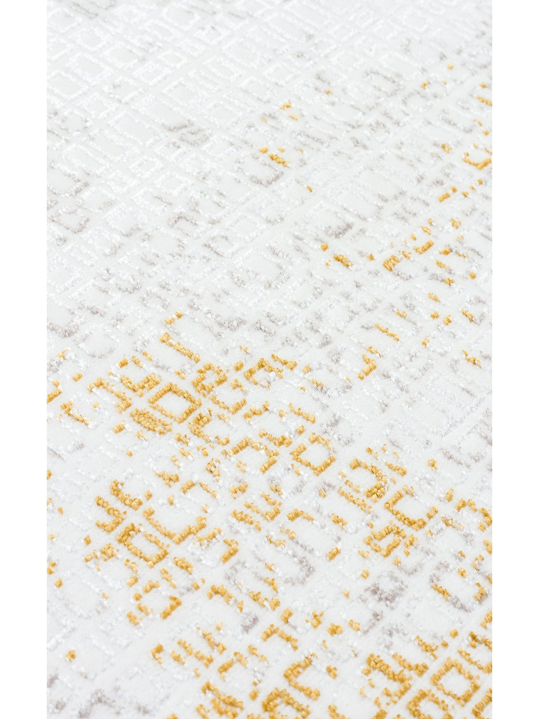 Smooth Yıkanabilir Kaymaz Parlak Oturma Odası Salon Koridor İnce Dokuma Modern Halı 108 CREAM GOLD - Carpetdocia