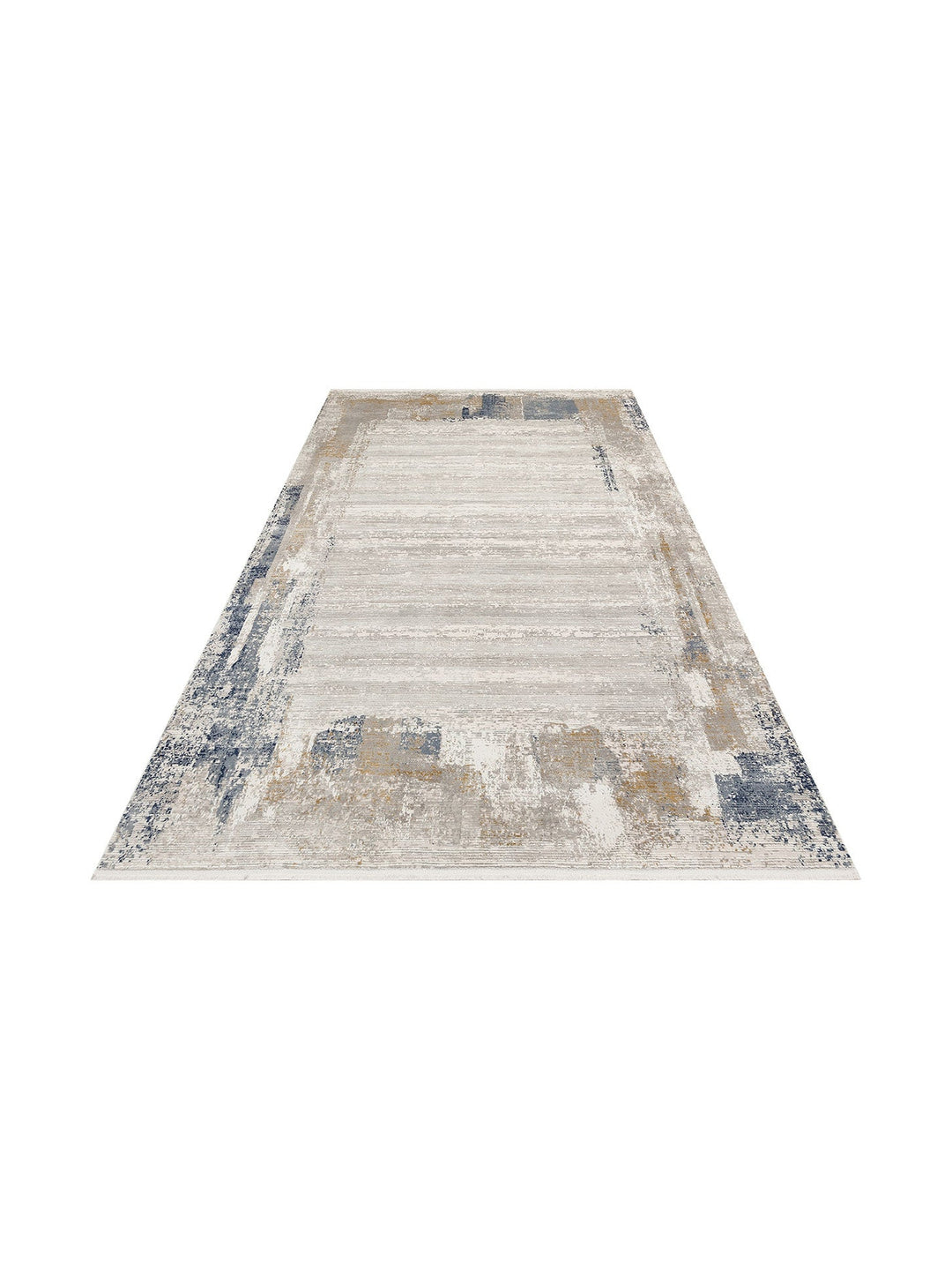 Tango Parlak Şık ve Modern Sıkı Dokuma Salon Halısı 01 CREAM GREY - Carpetdocia
