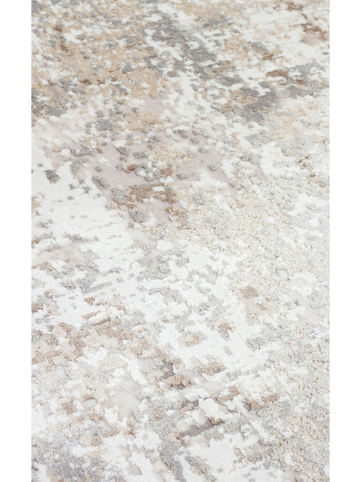 Tango Parlak Şık ve Modern Sıkı Dokuma Salon Halısı 04 CREAM BEIGE - Carpetdocia