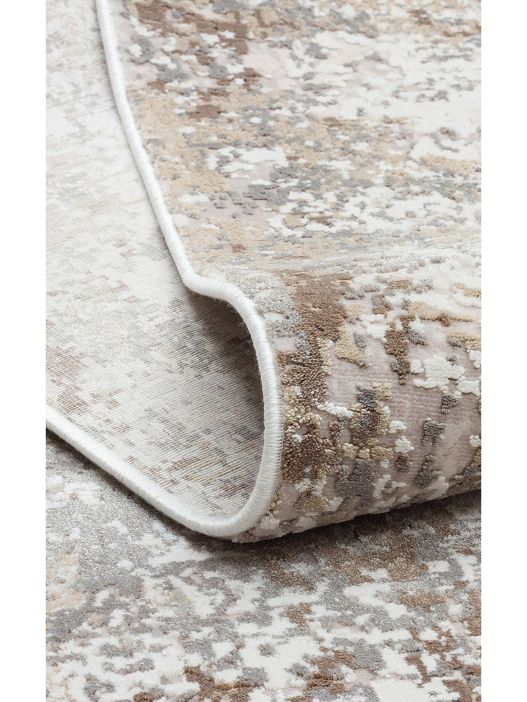 Tango Parlak Şık ve Modern Sıkı Dokuma Salon Halısı 04 CREAM BEIGE - Carpetdocia