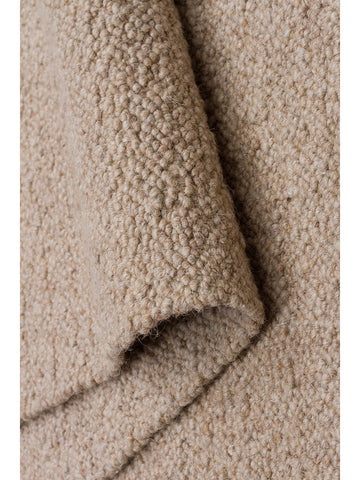 Agra Serie Woll-, Polyester- und Baumwollmischung handgeknüpfter Teppich BEIGE