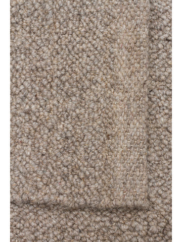 Agra Serie Woll-, Polyester- und Baumwollmischung handgeknüpfter Teppich DARK STONE