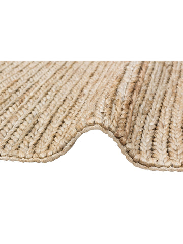 Baccarat Jüt %100 Naturel Oturma Odası Koridor Antre Mutfak Balkon El Dokuma Hasır Halı BAC SMOKE - Carpetdocia