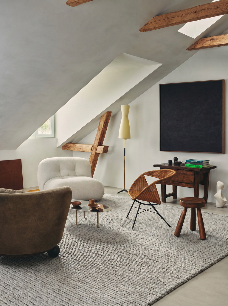 Bern Serie Handgeknüpfter Geflecht Teppich für Wohnzimmer, Sitzbereich, Schlafzimmer SILVER