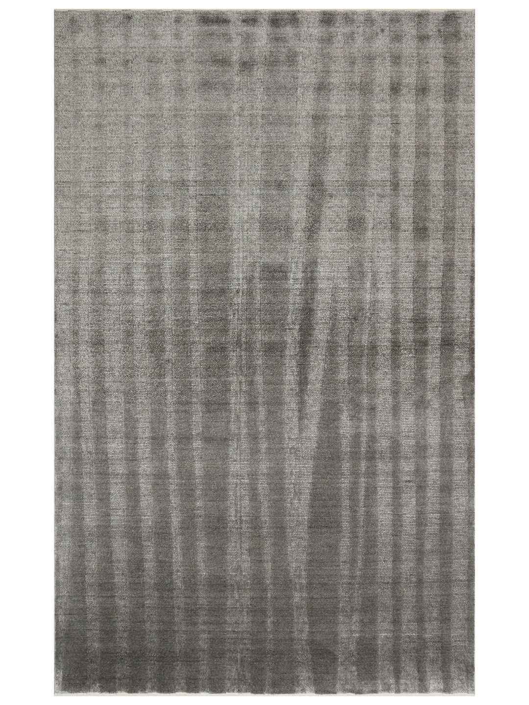 Brasilia El Emeğiyle Üretilen Modern Sade Şık TENCEL™ Özel Kara Tezgah Halısı 01 ANTHRACITE - Carpetdocia