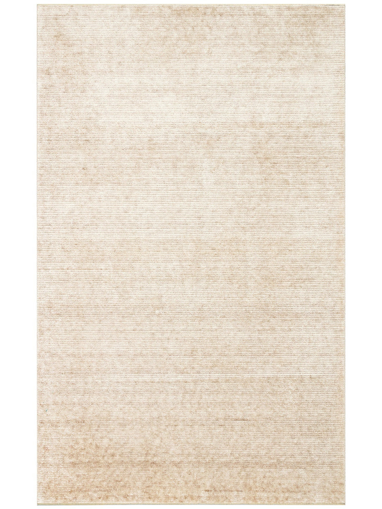 برازيليا سجادة خاصة من نول أسود مصنوعة يدوياً بتقنية TENCEL™ عصرية بسيطة وأنيقة PLAIN BEIGE