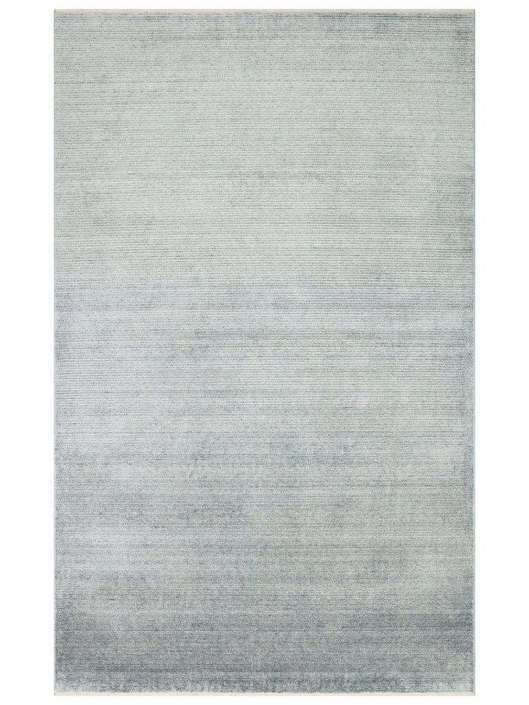 برازيليا سجادة خاصة من نول أسود مصنوعة يدوياً بتقنية TENCEL™ عصرية بسيطة وأنيقة PLAIN SKY BLUE