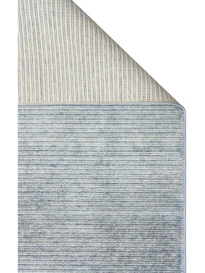 Brasilia El Emeğiyle Üretilen Modern Sade Şık TENCEL™ Özel Kara Tezgah Halısı PLAIN SKY BLUE - Carpetdocia
