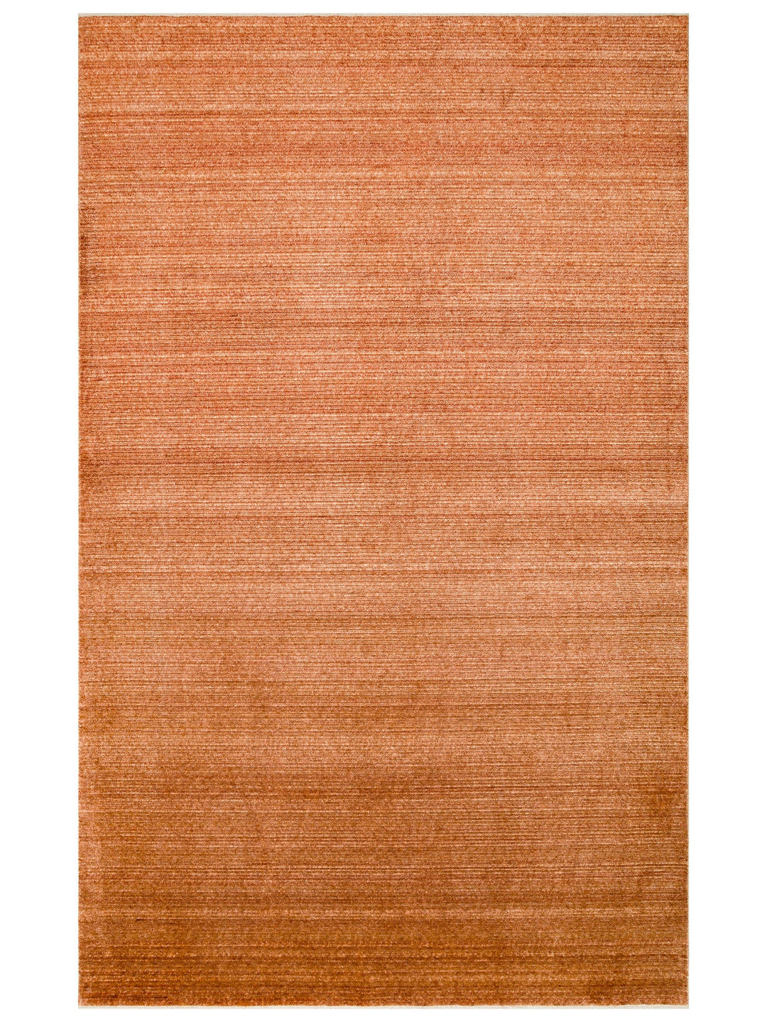 Brasilia El Emeğiyle Üretilen Modern Sade Şık TENCEL™ Özel Kara Tezgah Halısı PLAIN TERRACOTTA - Carpetdocia
