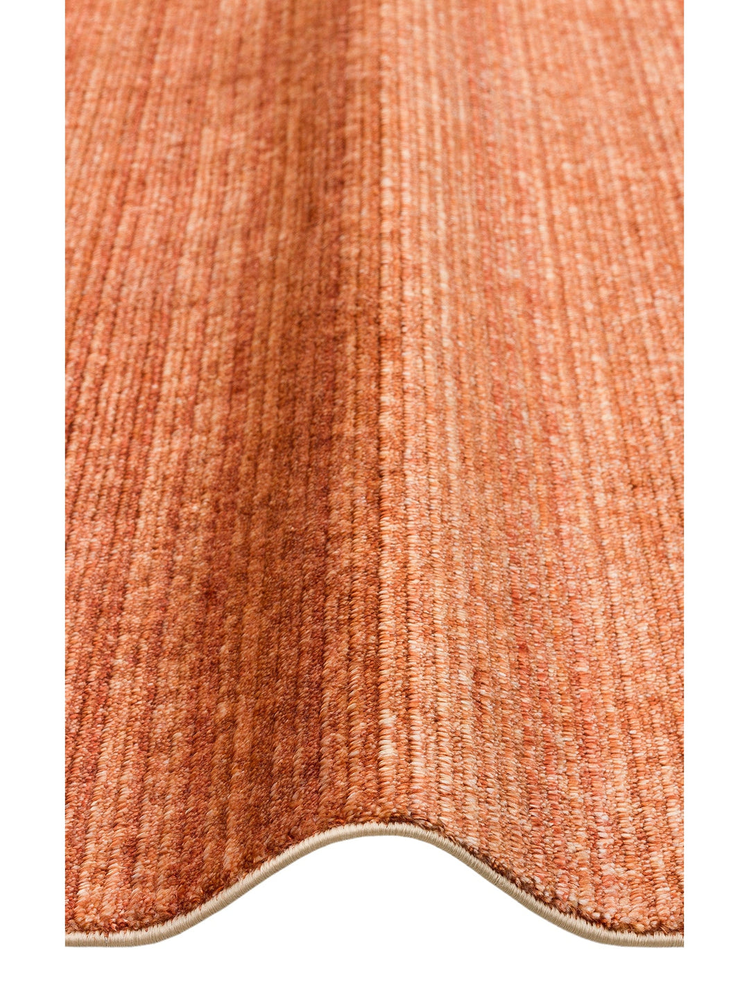 Brasilia El Emeğiyle Üretilen Modern Sade Şık TENCEL™ Özel Kara Tezgah Halısı PLAIN TERRACOTTA - Carpetdocia