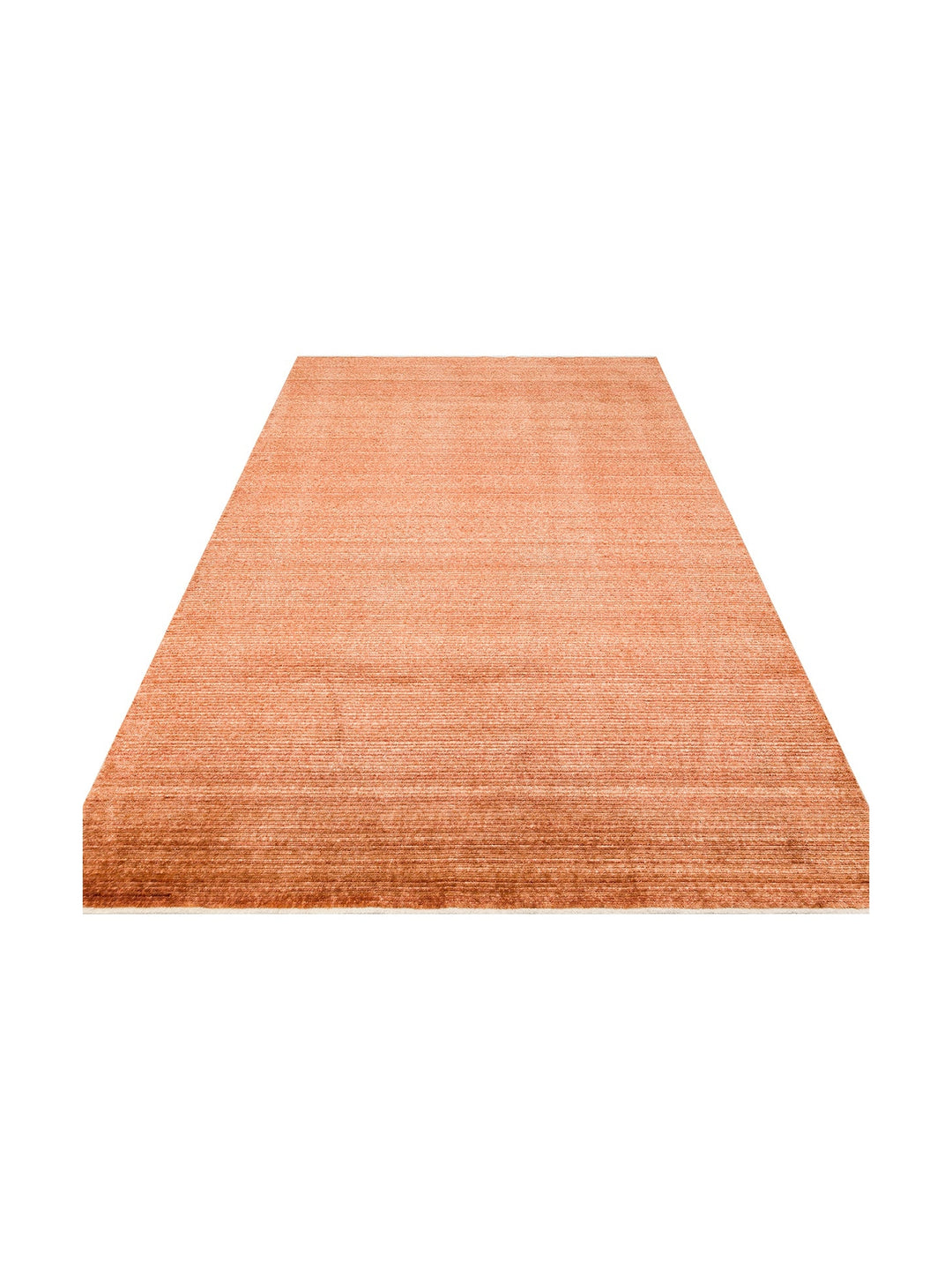 Brasilia El Emeğiyle Üretilen Modern Sade Şık TENCEL™ Özel Kara Tezgah Halısı PLAIN TERRACOTTA - Carpetdocia