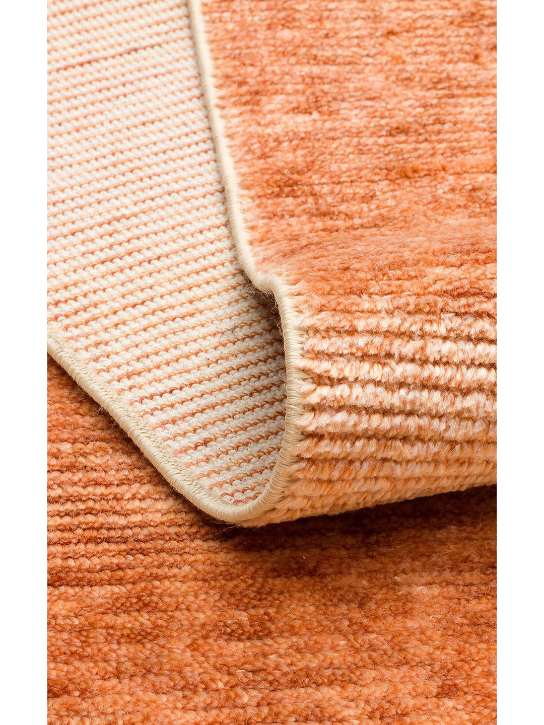 Brasilia El Emeğiyle Üretilen Modern Sade Şık TENCEL™ Özel Kara Tezgah Halısı PLAIN TERRACOTTA - Carpetdocia