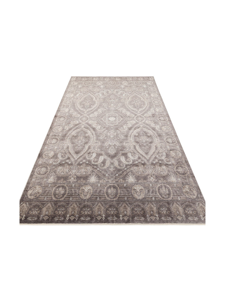 Çırağan %100 Naturel Özel Işıltılı El Emeği ile Özel Tezgahlarda Üretilen TENCEL™ Uşak Halısı 03 SMG - Carpetdocia