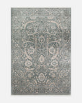 Tapis Uşak TENCEL™ Çırağan 100 % naturel, scintillant, fabriqué à la main sur métiers spéciaux 07SVZ