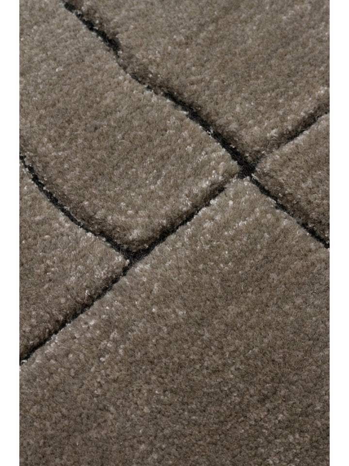 Dakar Series Wool Rayon and Polyester Blend Handwoven Rug GREY