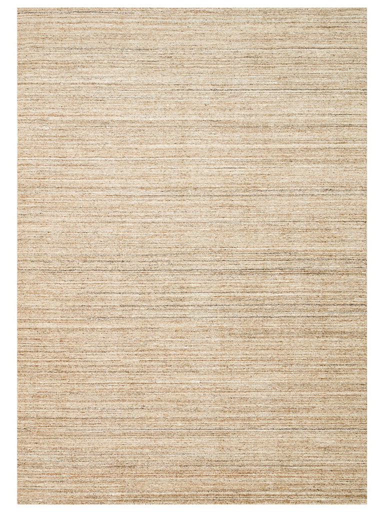 Helsinki Series 100% Natural Wool and Viscose Handwoven Modern Scandinavian Living Room Carpet BEIGE