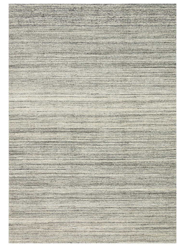 Helsinki Series 100% Natural Wool and Viscose Handwoven Modern Scandinavian Living Room Rug GREY