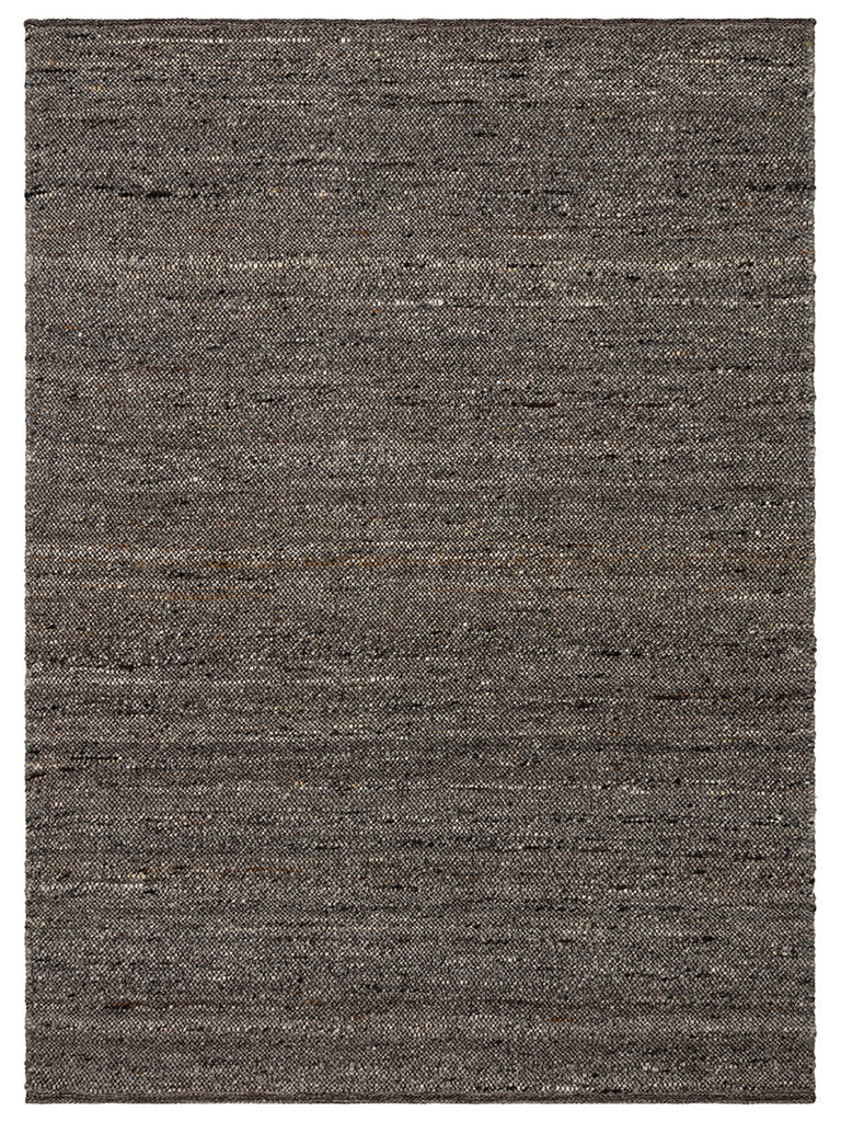 Jakarta Series Wool Polyester and Cotton Blend Handwoven Rug ANTHRACITE