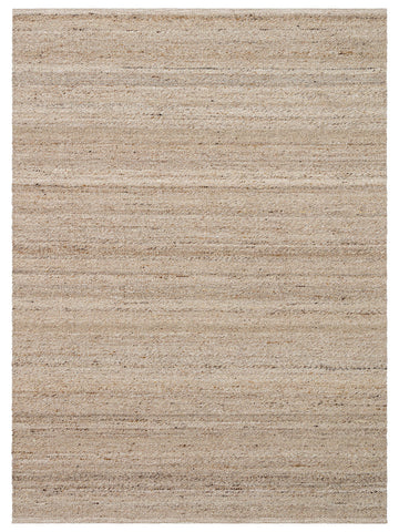 Jakarta Serie Woll-, Polyester- und Baumwollmischung handgeknüpfter Teppich BEIGE