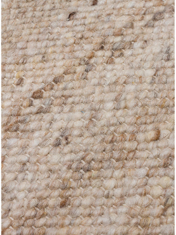 Jakarta Serie Woll-, Polyester- und Baumwollmischung handgeknüpfter Teppich BEIGE