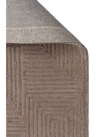 Milano Serie Woll- und Baumwollmischung handgeknüpfter Teppich GREY