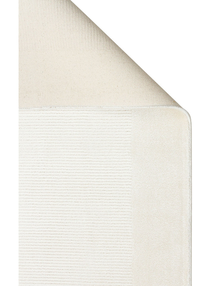 Montenegro Viskon Karışımlı Sade Desenli Sık Dokuma Oturma Odası Salon Koridor Modern Halı 02 CREAM - Carpetdocia