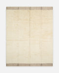 Morocco 100% Wool Handcrafted Shag Rug IVORY GREY