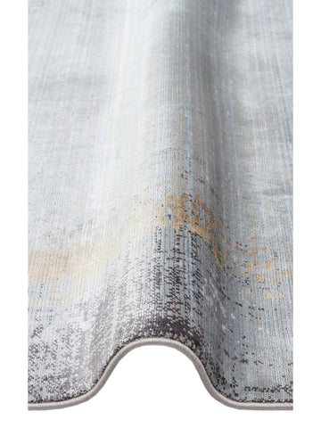 Mumbai Serisi Klasik Desenli Yüksek Kalite Sık Dokuma Parlak Salon Halısı 11 GREY GOLD - Carpetdocia