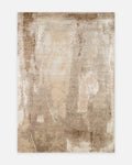 Florence Series Wool and Bamboo Silk Handwoven Rug BEIGE SILVER MINK