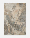 Florence Series Wool and Bamboo Silk Handwoven Rug NICKEL GREY II