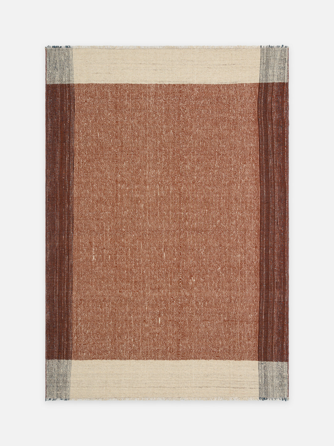 Oasis %100 Yün El Emeği ile Üretilen Kilim RUST kuşbakışı