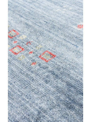 Oushak Carnaval %100 natürlich, leicht zu reinigen, handgefertigter TENCEL™ moderner Uşak-Teppich 06 BLUE Q