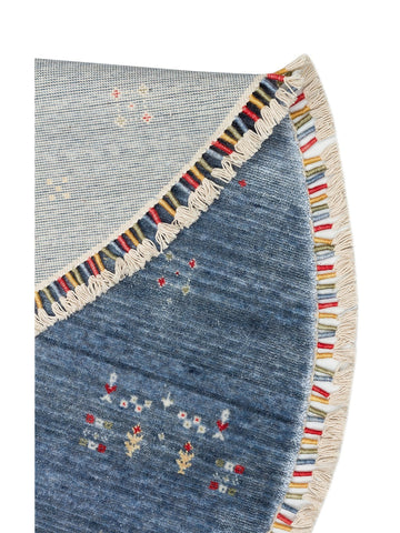 Oushak Carnaval %100 natürlich, leicht zu reinigen, handgefertigter TENCEL™ moderner Uşak-Teppich 06 BLUE Q