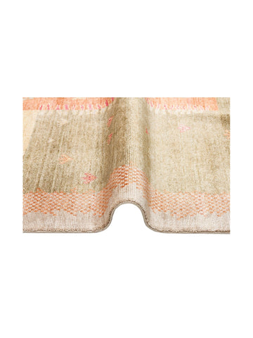 Oushak Carnaval Tappeto Moderno Uşak in TENCEL™ realizzato a mano, 100% naturale, facile da pulire, 07 BEIGE AUTUMN