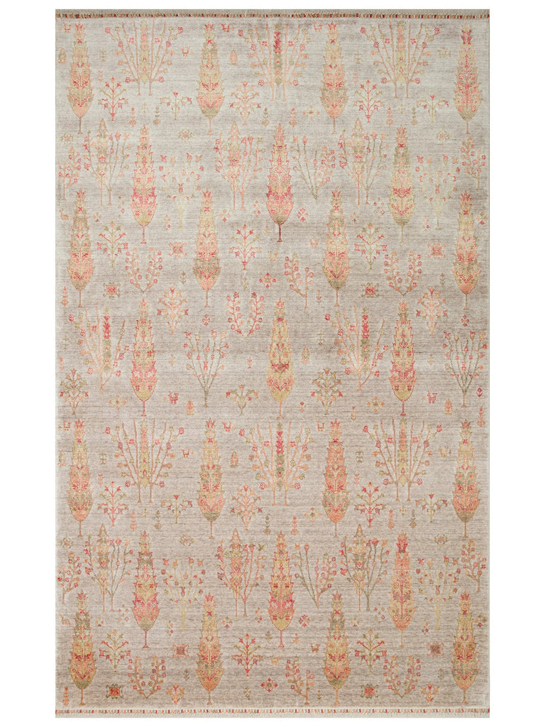 Oushak Carnaval 100% Natural Easy to Clean Handmade TENCEL™ Modern Uşak Carpet 08 BEIG