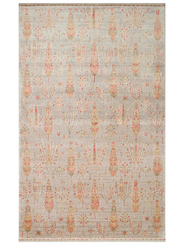 Oushak Carnaval Tappeto Moderno Uşak in TENCEL™ realizzato a mano, 100% naturale, facile da pulire, 08 BEIGE AUTUMN