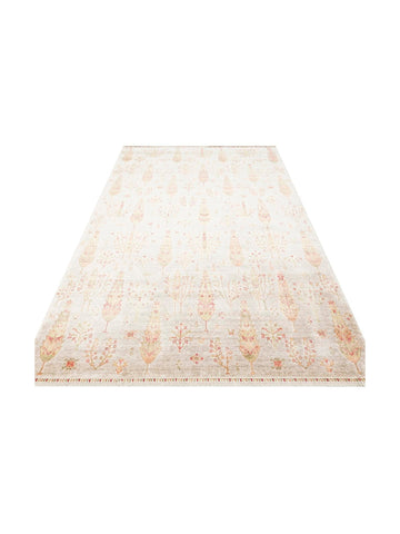 Oushak Carnaval Tappeto Moderno Uşak in TENCEL™ realizzato a mano, 100% naturale, facile da pulire, 08 BEIGE AUTUMN