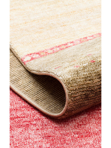 Oushak Carnaval 100% Natural Easy to Clean Handcrafted TENCEL™ Modern Uşak Carpet 11 RED AUTUMN