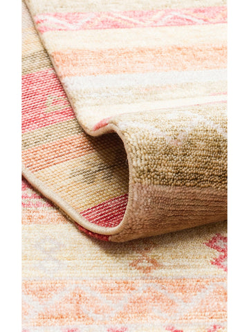Oushak Carnaval 100% Natural Easy to Clean Handcrafted TENCEL™ Modern Uşak Carpet 12 RED AUTUMN