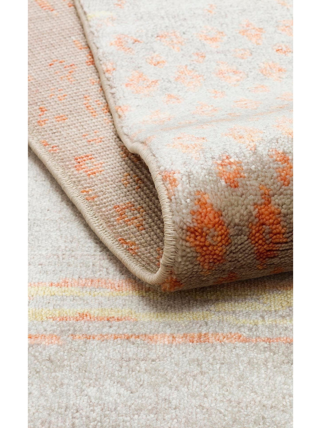 Oushak Carnaval 100% Natural Easy to Clean Handmade TENCEL™ Modern Uşak Carpet 15 BEIGE AUTUMN