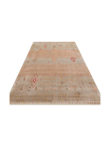 Oushak Carnaval 100% Natural Easy to Clean Handcrafted TENCEL™ Modern Uşak Carpet 15 BEIGE AUTUMN