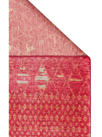 Oushak Carnaval 100% Natural Easy to Clean Handmade TENCEL™ Modern Uşak Carpet ZR 15 RED AUTUMN