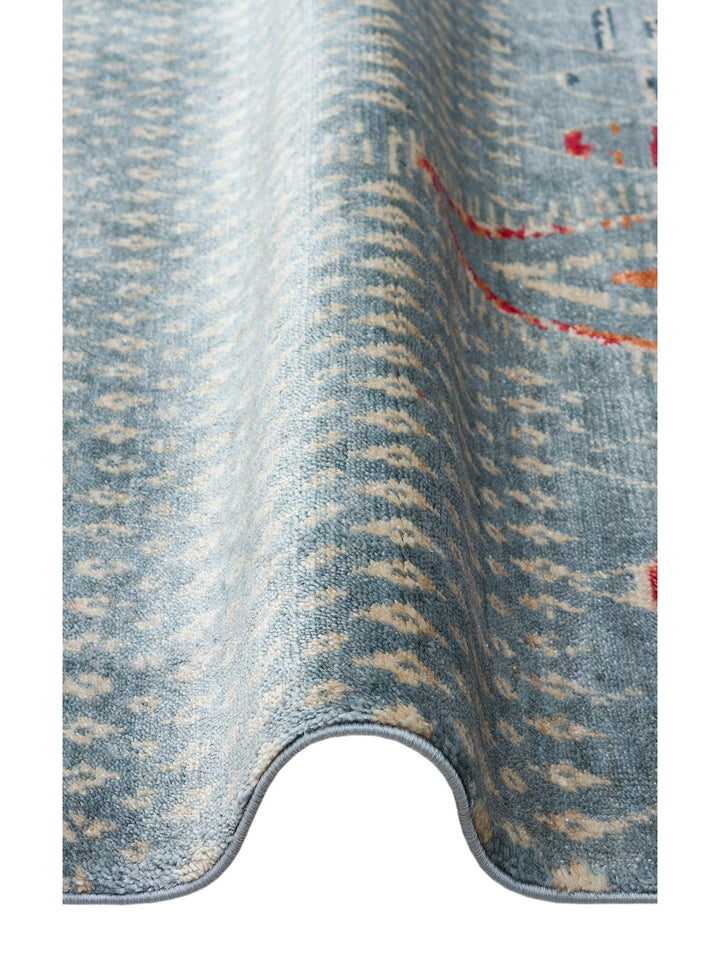 Oushak Carnaval %100 Naturel Kolay Temizlenir El Emeğiyle Üretilen TENCEL™ Modern Uşak Halısı 15AQMUL - Carpetdocia