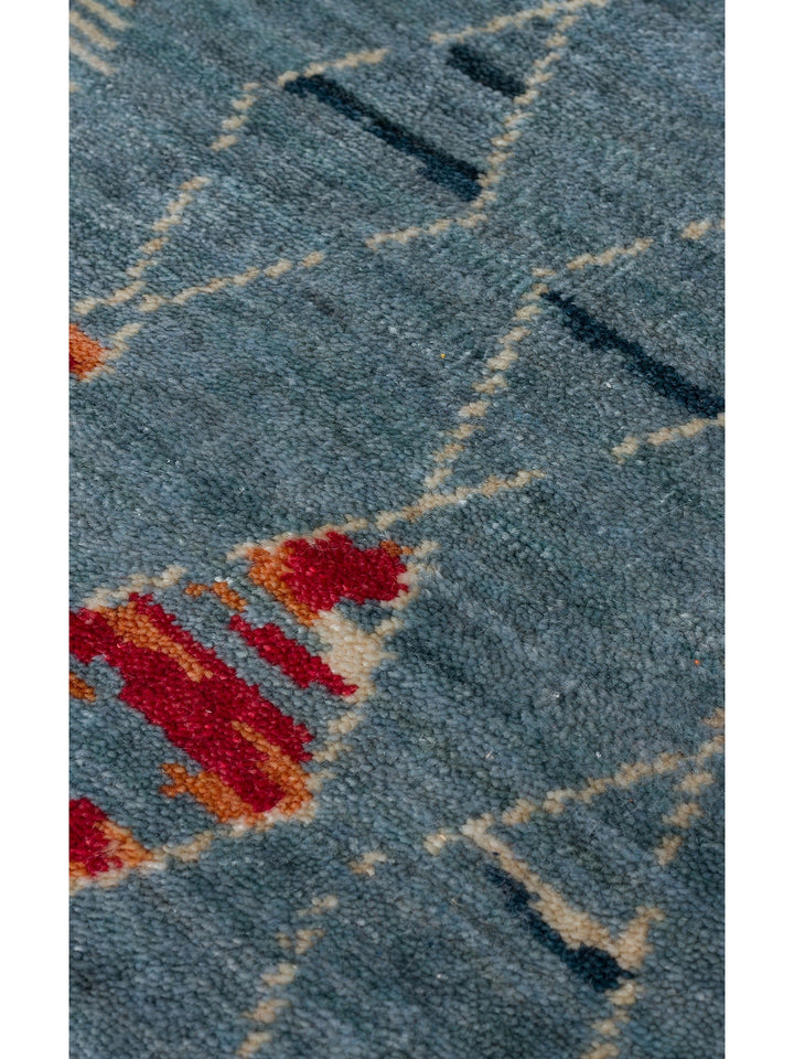 Oushak Carnaval %100 Naturel Kolay Temizlenir El Emeğiyle Üretilen TENCEL™ Modern Uşak Halısı 15AQMUL - Carpetdocia