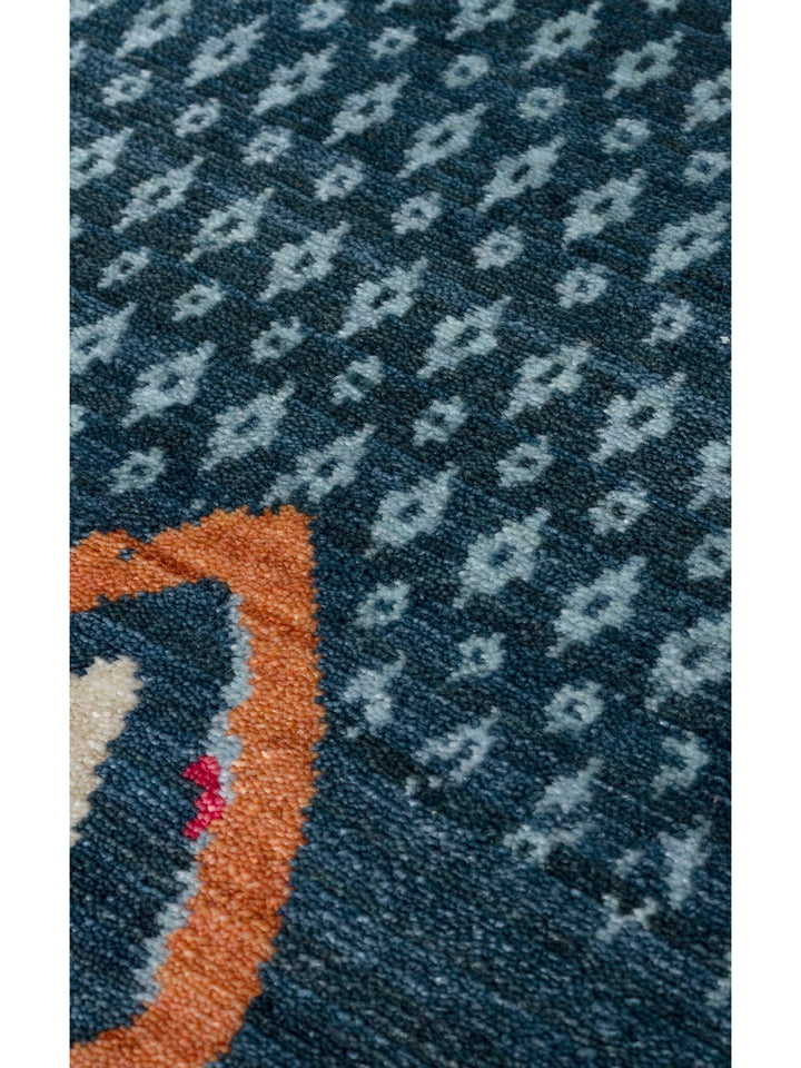 Oushak Carnaval %100 Naturel Kolay Temizlenir El Emeğiyle Üretilen TENCEL™ Modern Uşak Halısı 15NVYML - Carpetdocia
