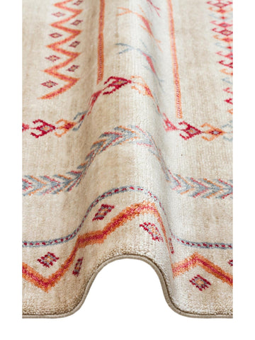 Oushak Carnaval 100% Natural Easy to Clean Handmade TENCEL™ Modern Uşak Carpet 20 LIGHT MULTY