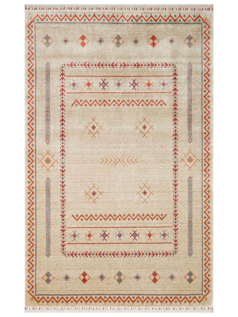 Oushak Carnaval 100% Natural Easy to Clean Handmade TENCEL™ Modern Uşak Rug 20LGHTM