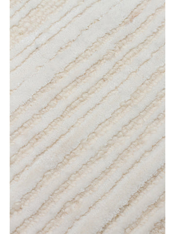 Tappeto tessuto a mano in misto lana e TENCEL™ della serie Palermo CREAM