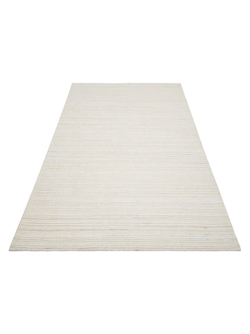 Tappeto tessuto a mano in misto lana e TENCEL™ della serie Palermo CREAM