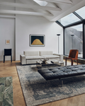 Palette Serie 100% Naturwolle, Viskose, Baumwolle Handgewebter Skandinavischer Teppich für Wohnzimmer, Sitzbereich COALD  